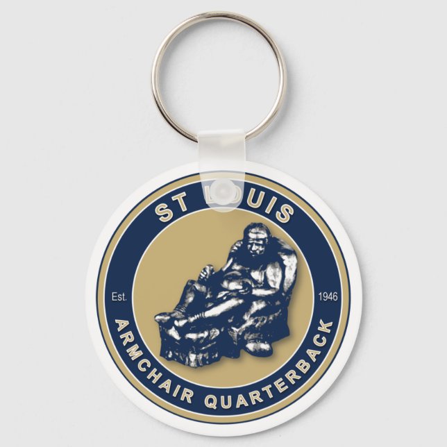 THE ARMCHAIR QB - Rams Key Ring (Front)