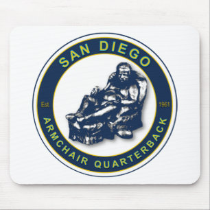 THE ARMCHAIR QB - San Diego Mouse Pad