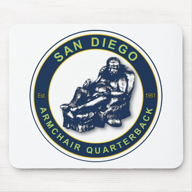 THE ARMCHAIR QB - San Diego Mouse Pad (Front)