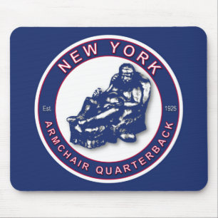 The Armchair Quarterback ~ New York Football Mouse Pad