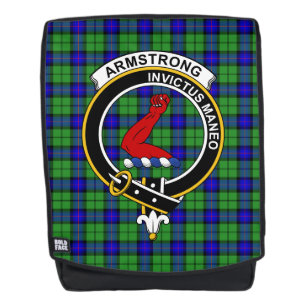 The Armstrong Ancient Clan Crest Tartan Plaid Backpack