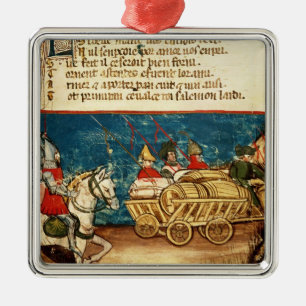 The Army of Charlemagne  and the Transportation Metal Tree Decoration