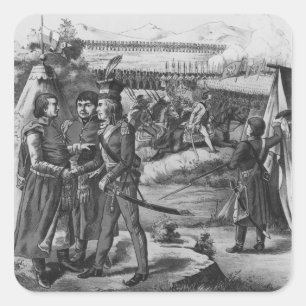 The army of Tadeusz Kosciuszko, 1794 Square Sticker