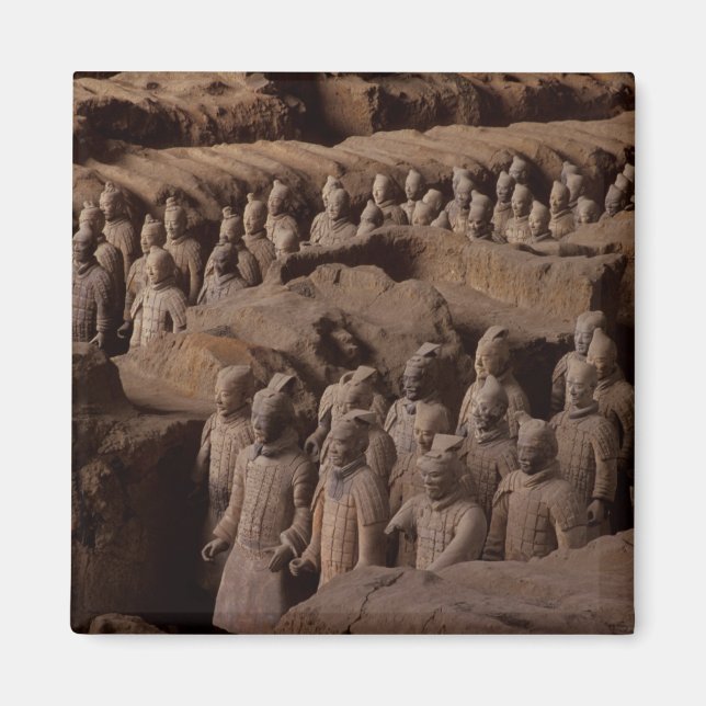 The Army of terra cotta warriors at Emperor Qin Magnet (Front)