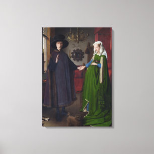 The Arnolfini Marriage (by Jan van Eyck) Canvas Print