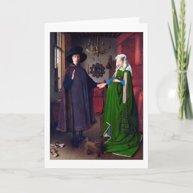 The Arnolfini Portrait, Jan van Eyck Card (Front)