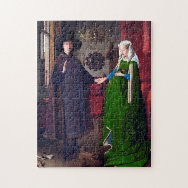 The Arnolfini Portrait, Jan van Eyck Jigsaw Puzzle (Vertical)