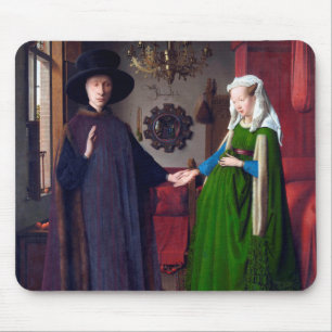 The Arnolfini Portrait, Jan van Eyck Mouse Pad
