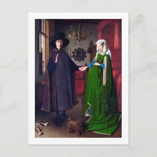 The Arnolfini Portrait, Jan van Eyck Postcard (Front)