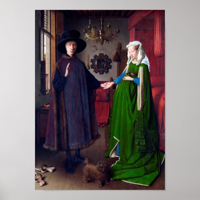 The Arnolfini Portrait, Jan van Eyck Poster (Front)