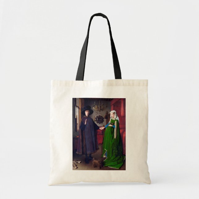 The Arnolfini Portrait, Jan van Eyck Tote Bag (Front)