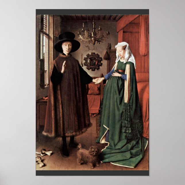 The Arnolfini Portrait The Arnolfini Wedding  By J Poster (Front)