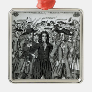 The Arrest of Judge Jeffreys 1689 Metal Tree Decoration