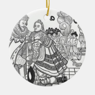 The Arrival of His Majesty Charles (1600-49) Princ Ceramic Tree Decoration