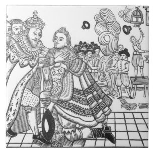 The Arrival of His Majesty Charles (1600-49) Princ Tile