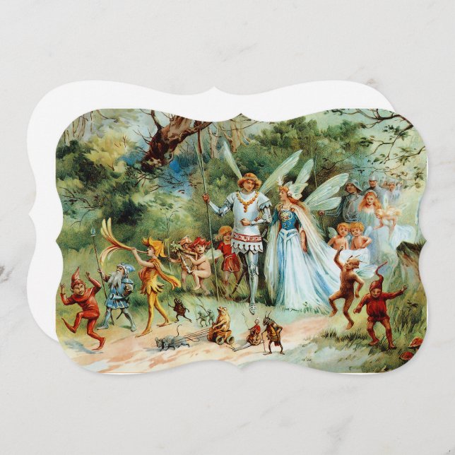 The Arrival of the King and Queen of Fairies Card (Front/Back)