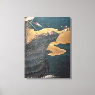 The Arrival of the Portuguese in Japan 3 Canvas Print
