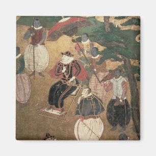 The Arrival of the Portuguese in Japan Magnet