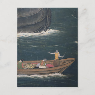 The Arrival of the Portuguese Japan, small cargo Postcard