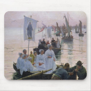 The Arrival of the Procession of St. Anne Mouse Pad