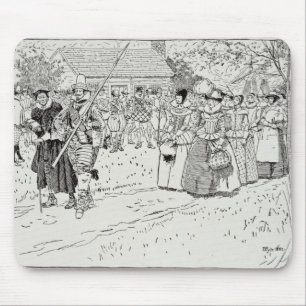 The Arrival of the Young Women at Jamestown Mouse Pad