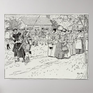 The Arrival of the Young Women at Jamestown Poster