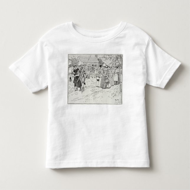 The Arrival of the Young Women at Jamestown Toddler T-Shirt (Front)