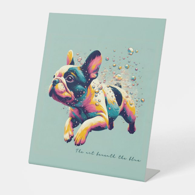 The Art Beneath the Blue Pedestal Sign (Front)