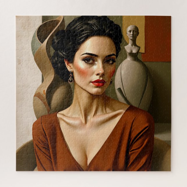 The Art Between Us – Colourful Portrait         Jigsaw Puzzle (Vertical)