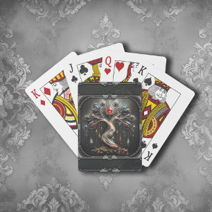 The Art Deco Tree of Life design. Playing Cards