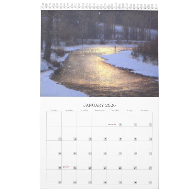 The Art of Brent Cotton Calendar (Jan 2026)