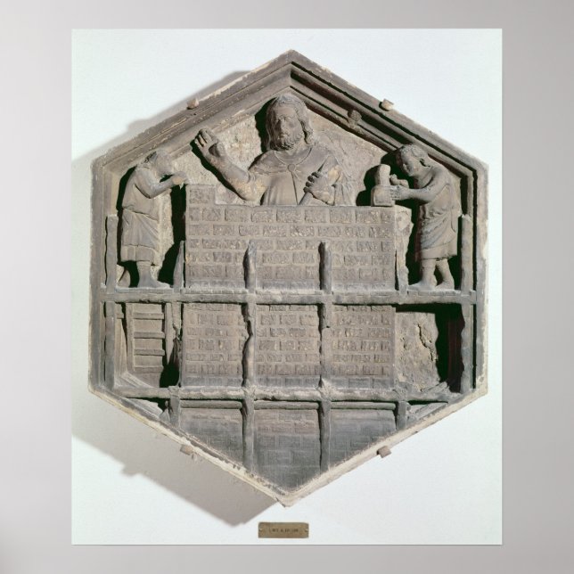 The Art of Building, hexagonal decorative relief Poster (Front)