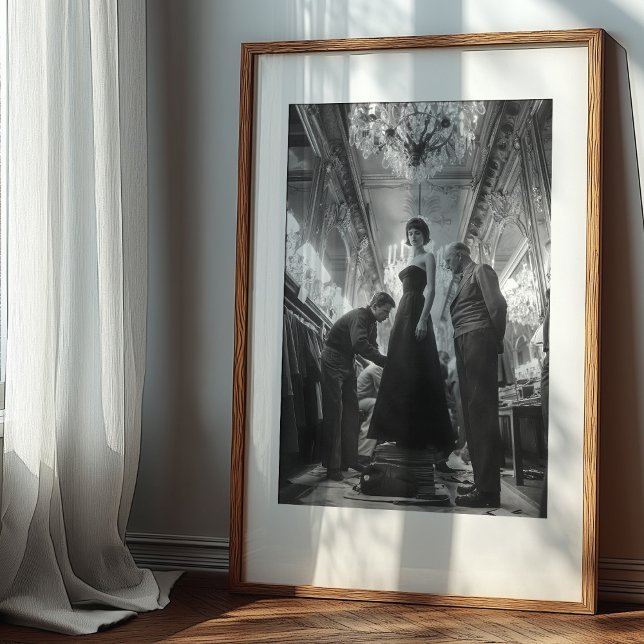 The Art of Elegance: A Classic Couture Fitting Poster (Creator Uploaded)
