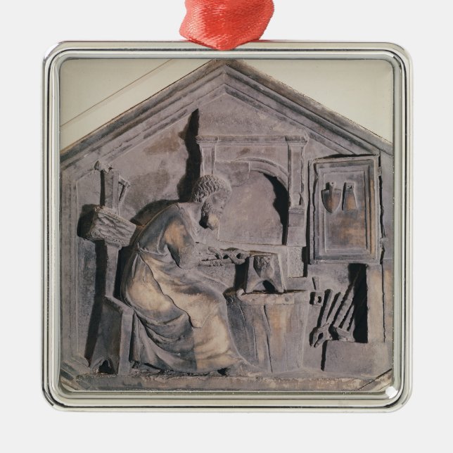 The Art of Forging, hexagonal decorative Metal Tree Decoration (Front)