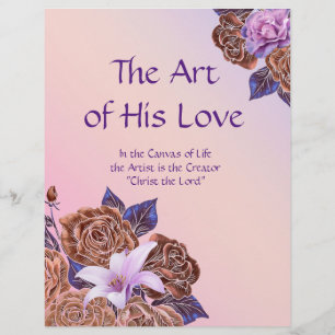 The Art of His Love Personalised Stationary Paper