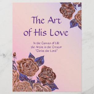 The Art of His Love Title Page Personalised Paper