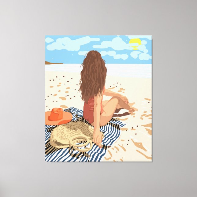 The art of life is to live in the moment canvas print (Front)