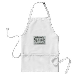 The Art of Love: Cooking from the Heart apron 