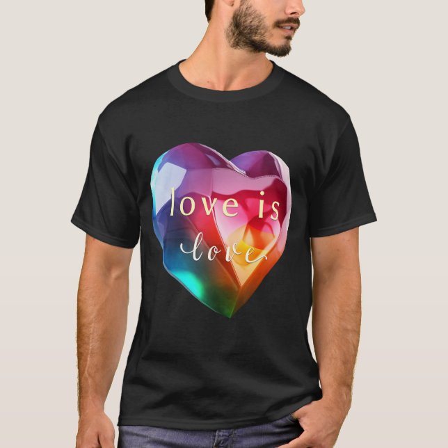 The Art of Love is Love: Colourful Heart T-Shirt (Front)