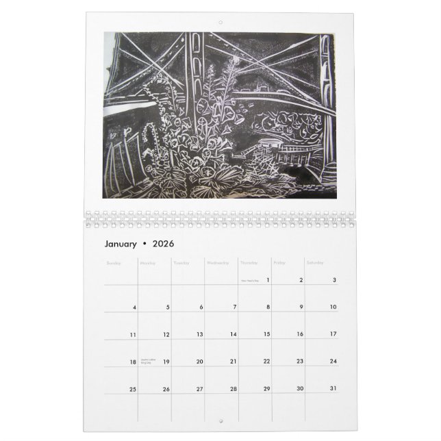 The Art of O. H. Vilag - Customised Calendar (Jan 2026)