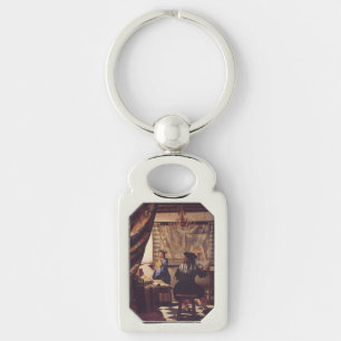 The Art Of Painting by Johannes Vermeer Key Ring