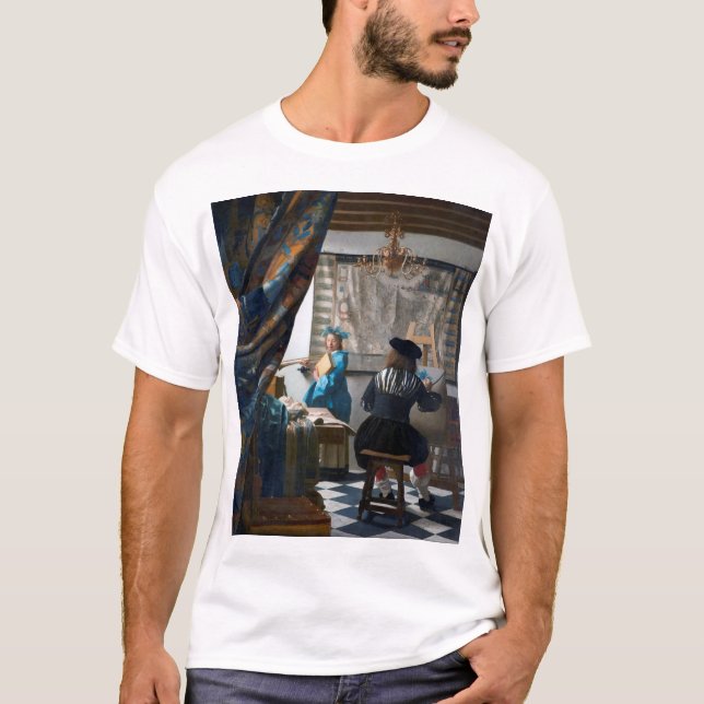 The Art of Painting, Johannes Vermeer, 1666-1667 T-Shirt (Front)