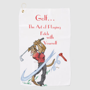 “The Art of Playing Golf” Golf Towel