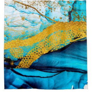 The art of sea and the luxury of living. Masterpie Shower Curtain