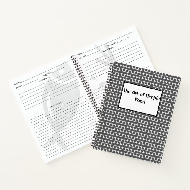 The Art of Simple Food recipes Notebook (Inside)