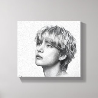 The Art Of The V - Most Handsome Man From Korea Canvas Print