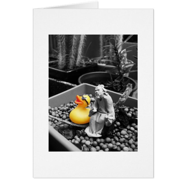 'The Art of Zen' Rubber Duck Card (Front)