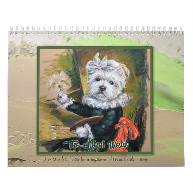The Artful Westie Calendar by Borgo (Cover)