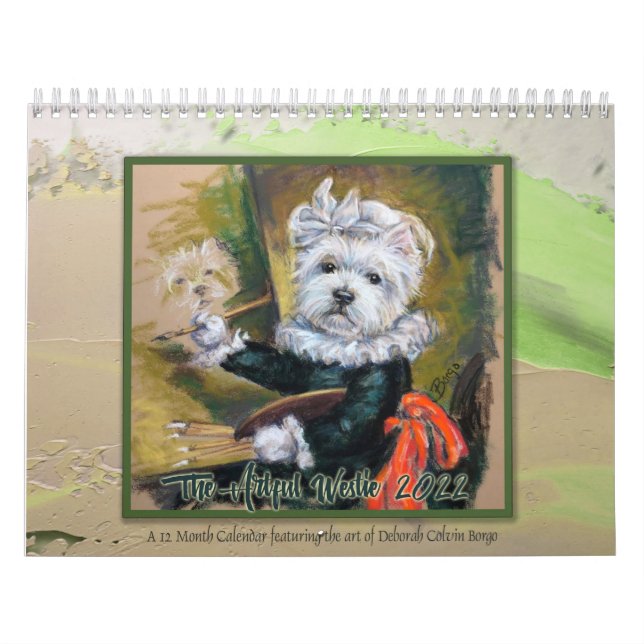 The Artful Westie Calendar by Borgo (Cover)