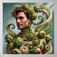 The Artichoke Man – Vegetable-Inspired Modern Art